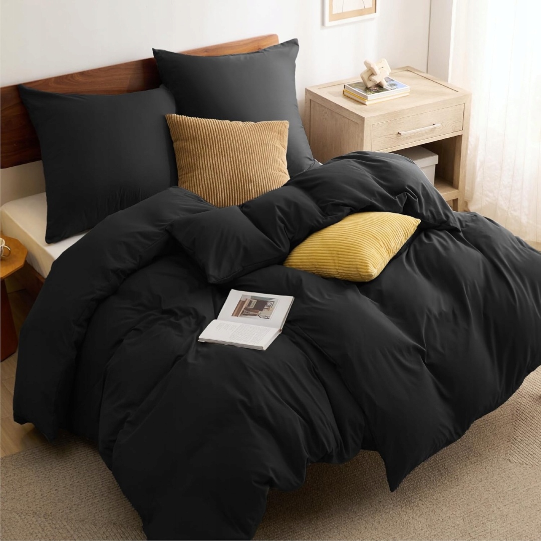 Bedsure 4dílná Povlečení , 2x přikrývka 135x200 2x povlak na polštář 80 x 80