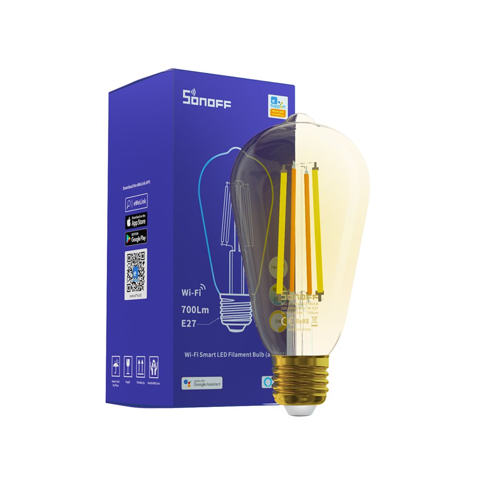 Sonoff Intelligent WiFi Светодиодная лампа 700LM E27