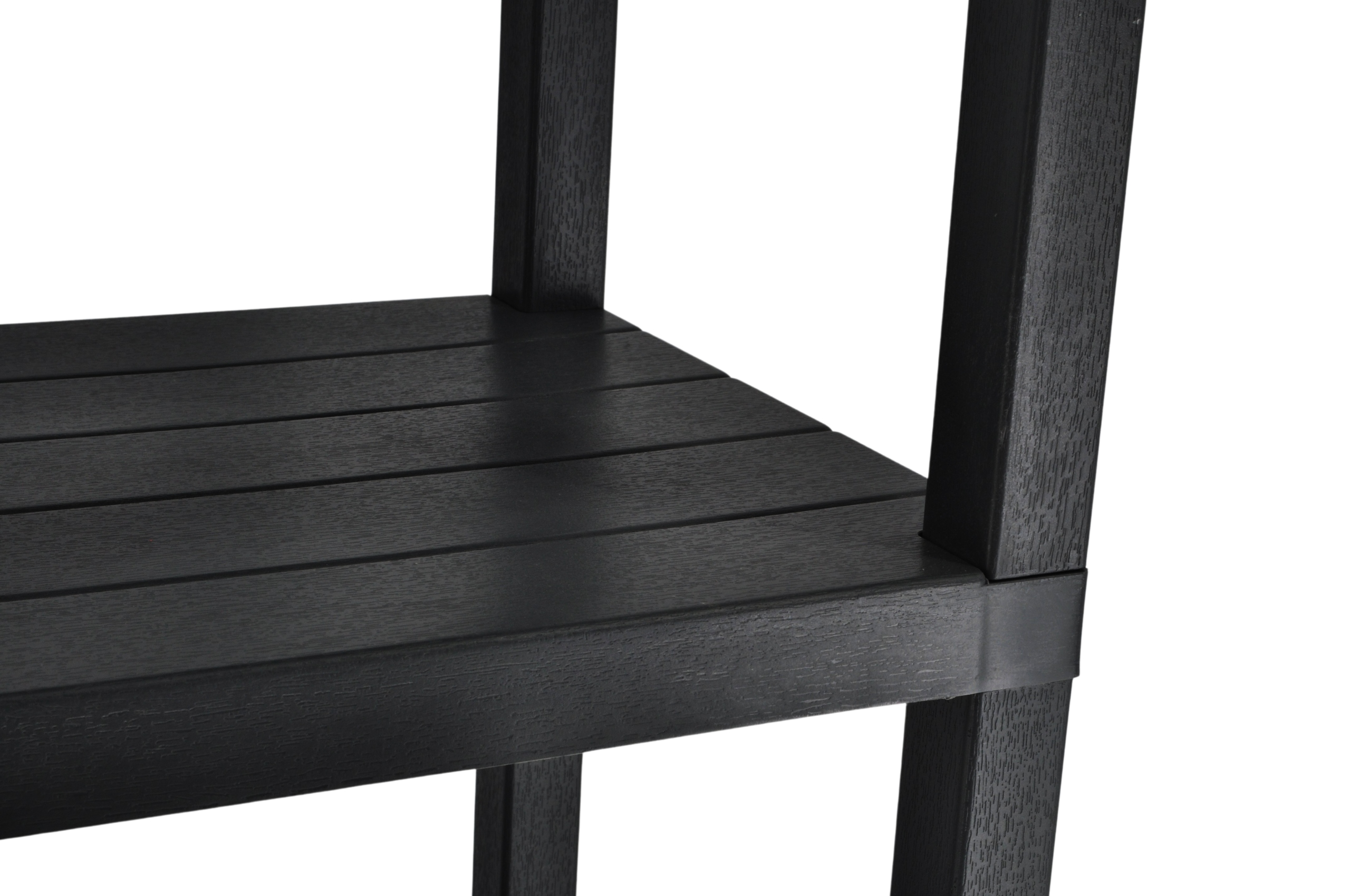 Regał kuchenny do łazienki 3 półki czarny Marka Sev Plastik