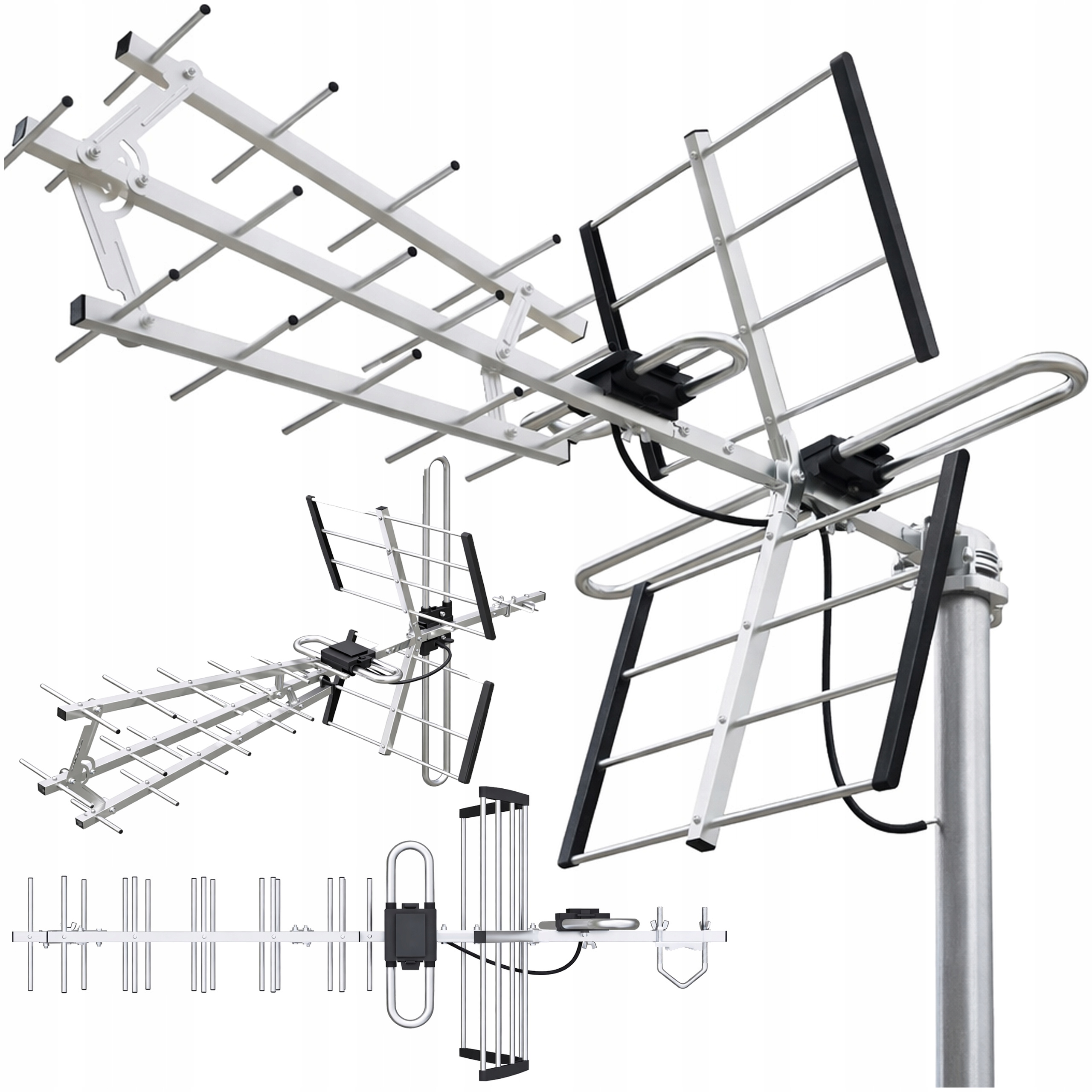 DVB-T2 ANTENA TV Naziemna Kierunkowa COMBO LTE 4K FULL ULTRA HD MUX8 DVB-T2