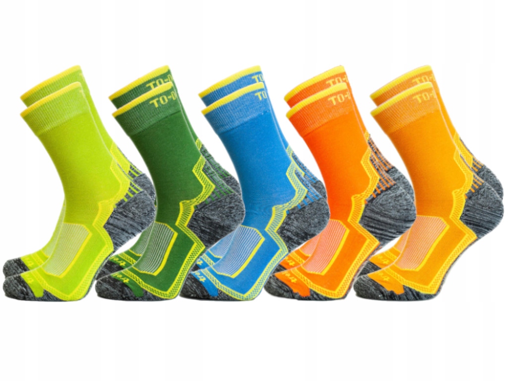 5x Polskie skarpety GÓRSKIE TREKINGOWE termoaktywne