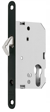 Hákový zámek s vložkou Atz 1173-153 černý upevňovací plech