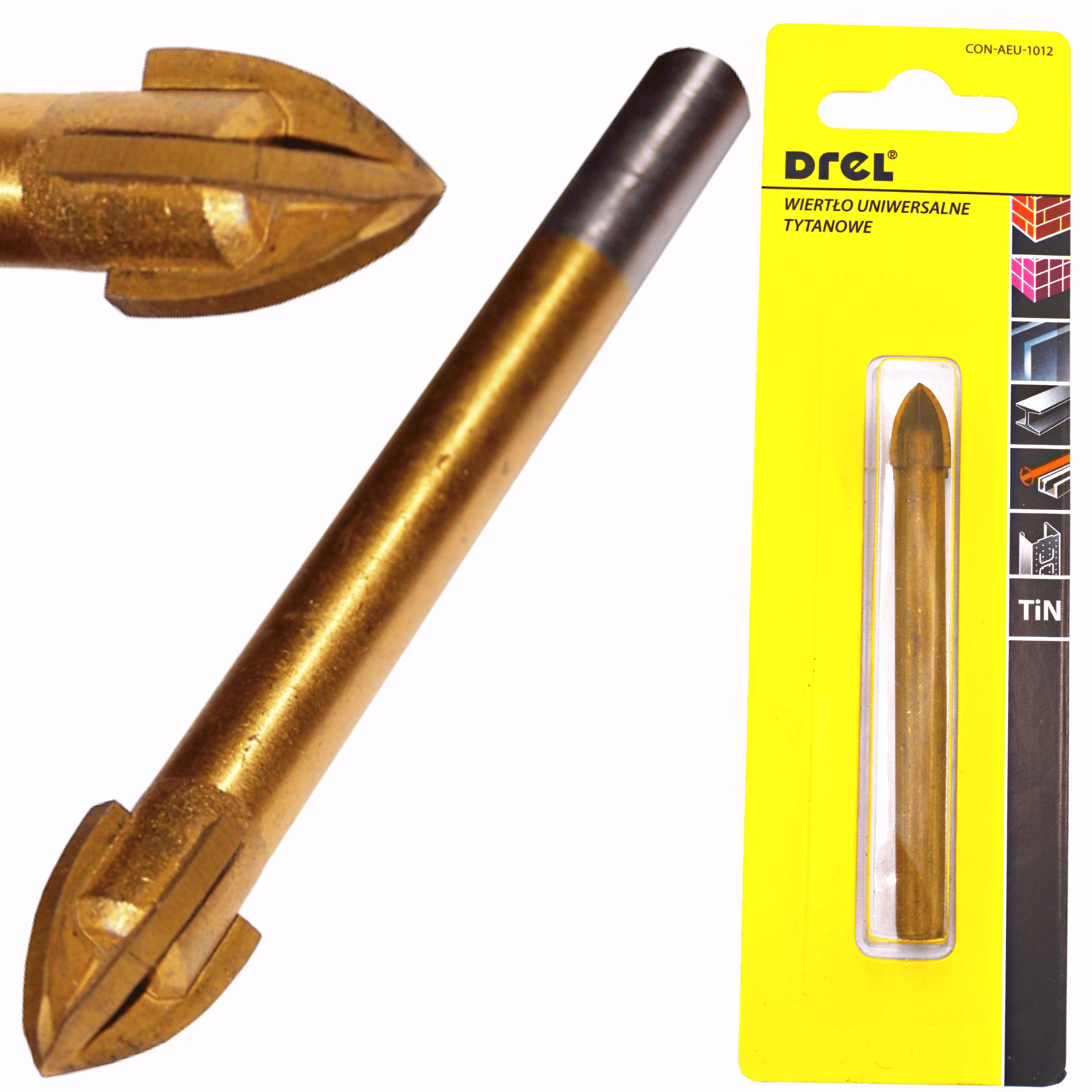 WIERTŁO UNIWERSALNE SZKŁA GRESU TYTANOWE 6.0 mm