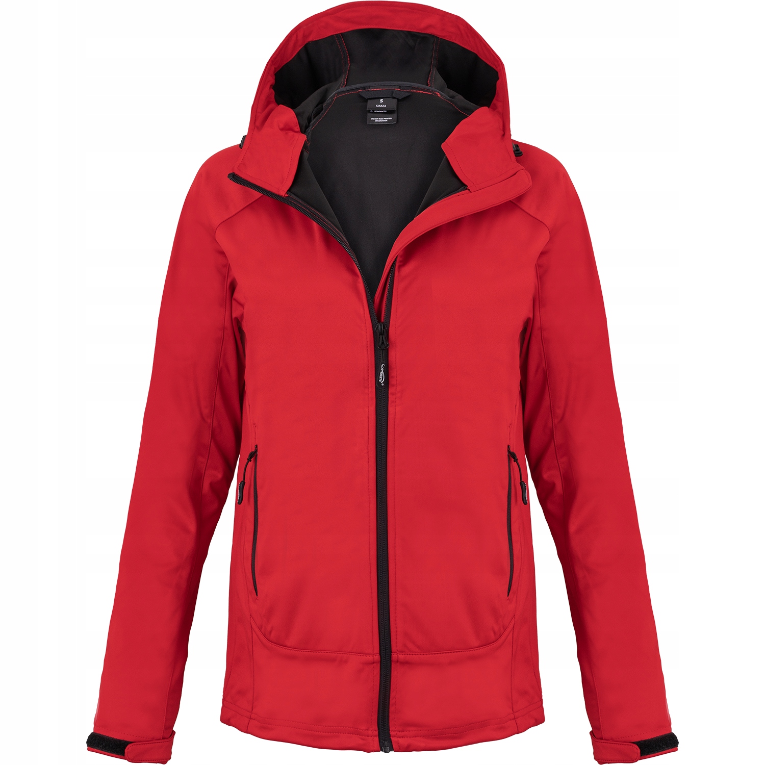 KURTKA DAMSKA SOFTSHELL WODOODPORNA Z KAPTUREM M Kolor czerwony
