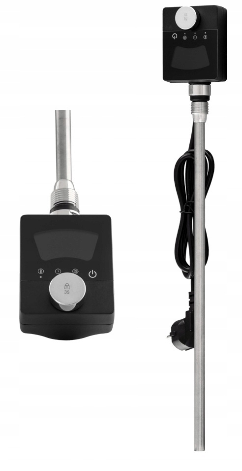 Elektrický Push Ohrievač Do Kúpeľňového Radiátora, Čierny, Jednoduchý, 600 W