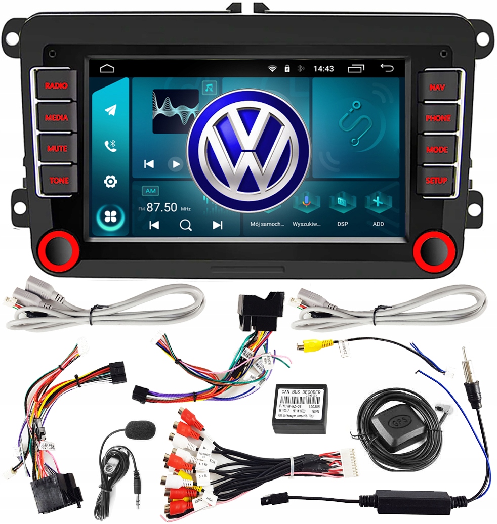 

Radio Samochodowe 7" Nawigacja Android Vw Tiguan