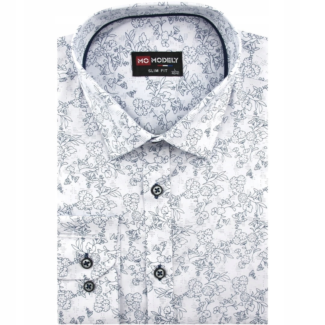 Duża Koszula Męska Wizytowa do garnituru Duże rozmiary J778