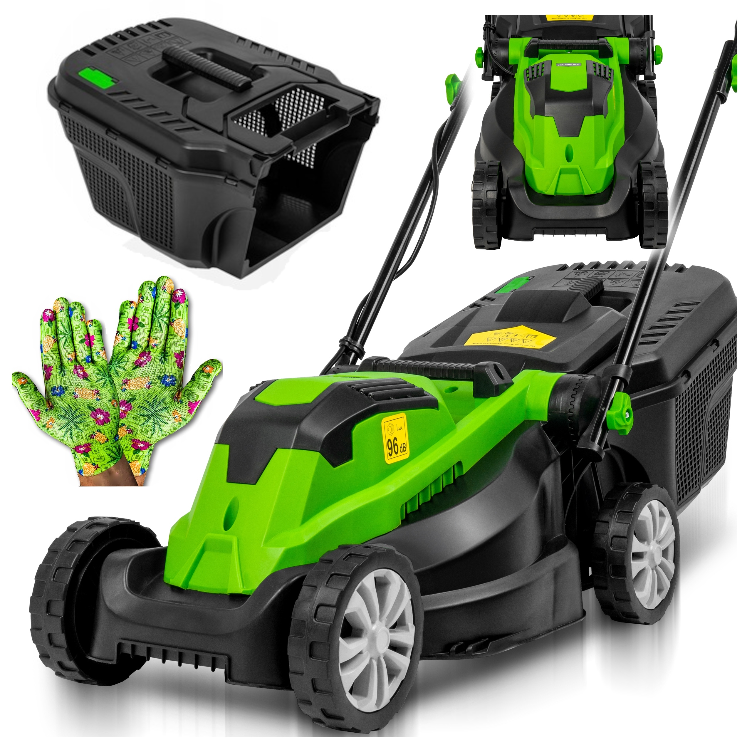 MOCNA POLSKA LEKKA KOSIARKA ELEKTRYCZNA DO TRAWY DUŻY KOSZ 30L 2100W GRATIS