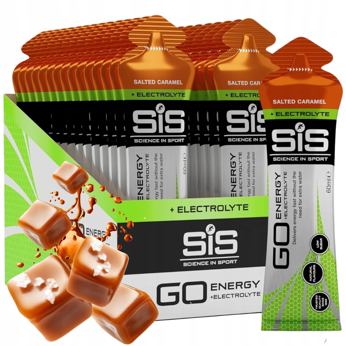 SIS ŻEL ENERGETYCZNY + ELECTROLYTE 10x60ml Salted Caramel Solony karmel