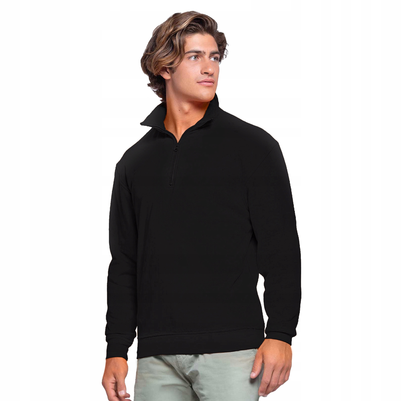 

Męska bluza ze stójką Jhk 290g Half Zip czarna L