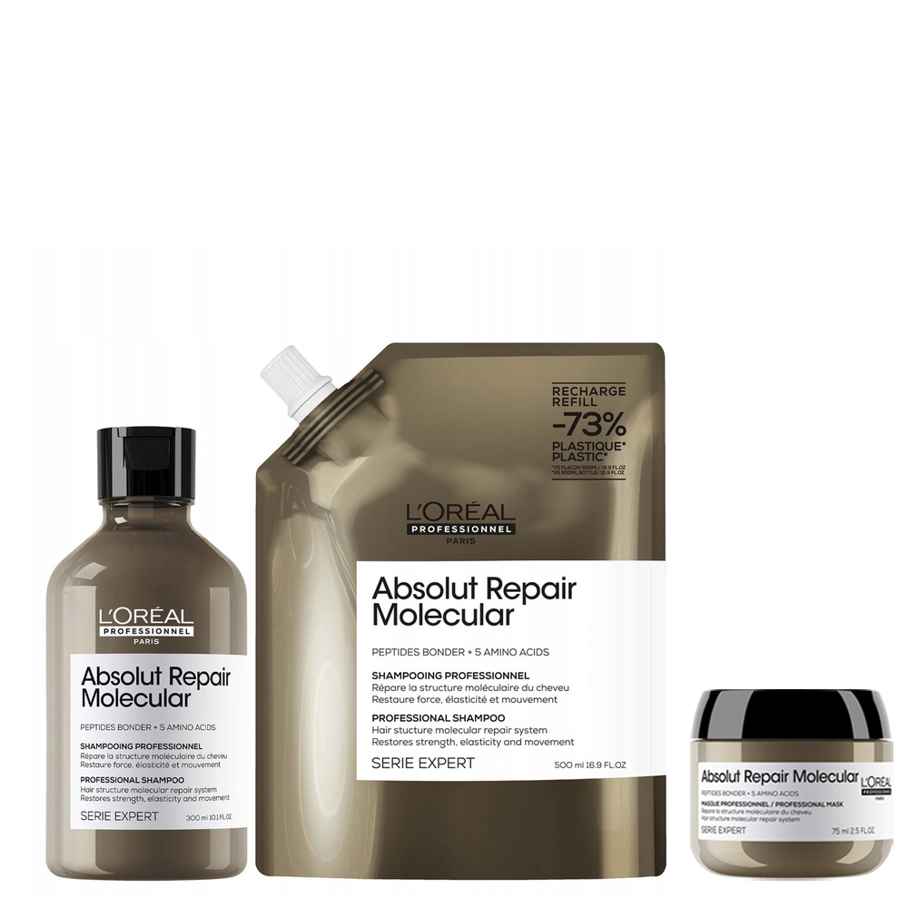 Loreal Absolut Repair Molecular zestaw regenerujący do włosów zniszczonych