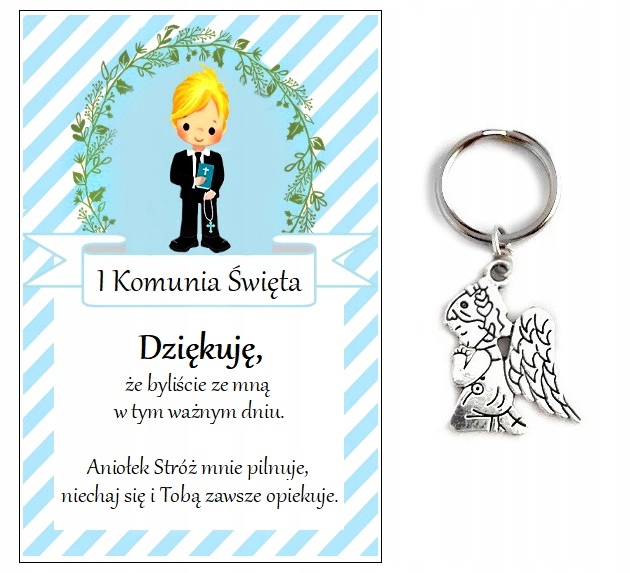 

Podziękowanie dla gości Aniołek Komunia Pamiątka