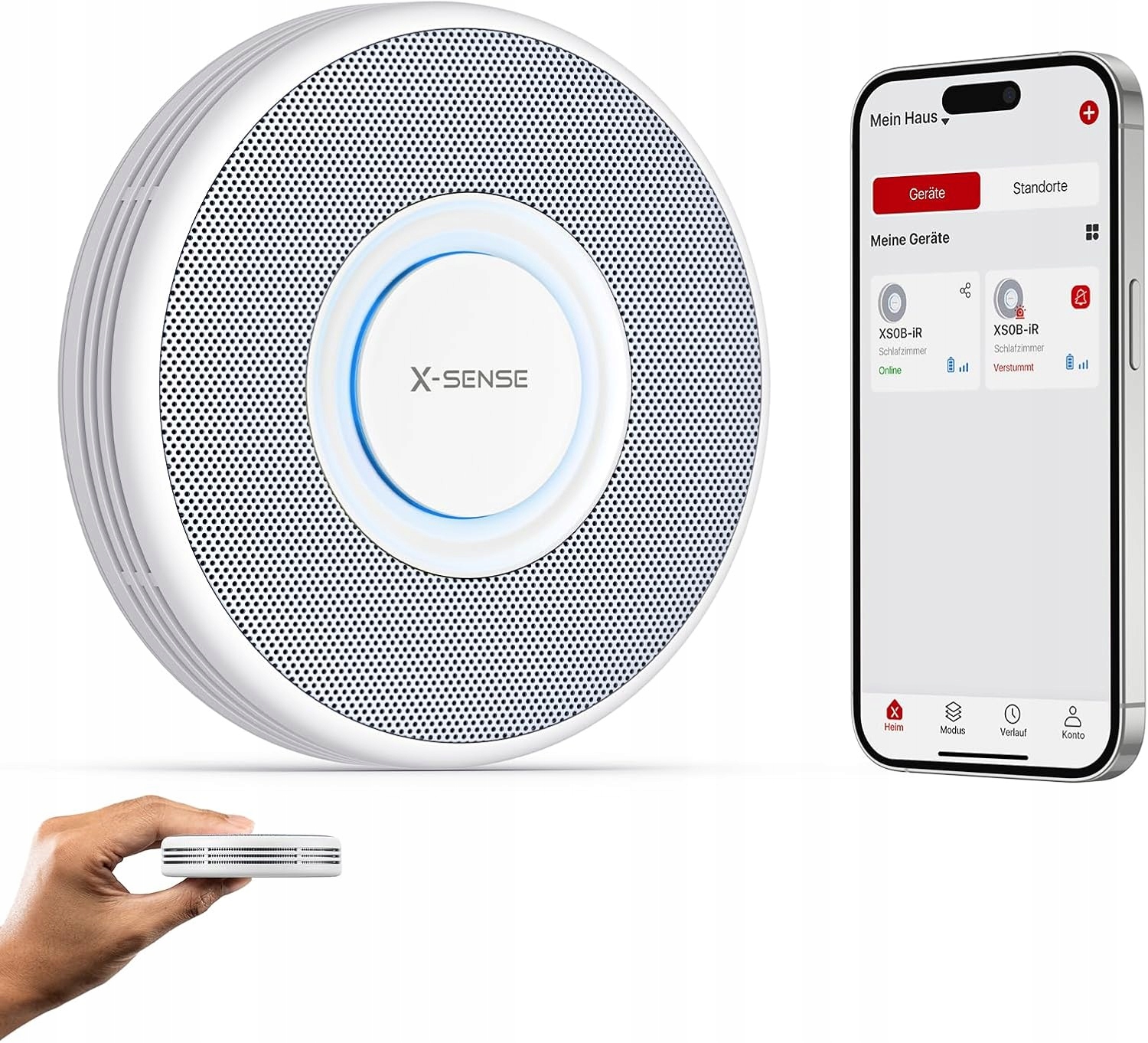 Czujnik Dymu Tlenku Węgla Wykrywacz Detektor X-sense XS0B-IR Alarm 3W1
