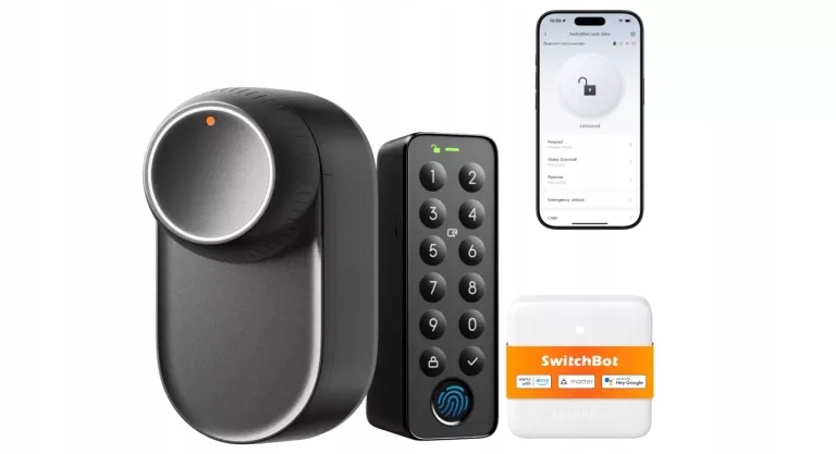Switchbot Smart Lock Ultra Inteligentny Zamek Wi-fi Odcisk Palca, Twarz 3D