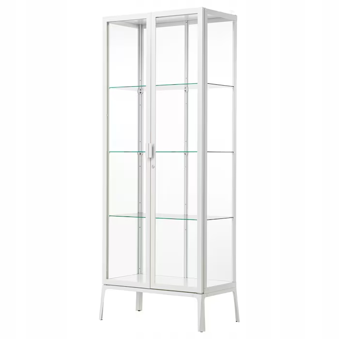 Ikea Milsbo witryna szklana 73x175 cm Biały