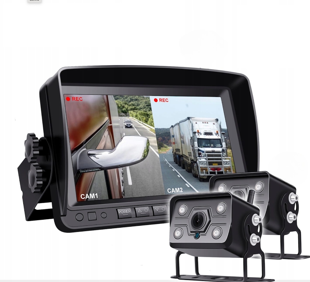 Cúvacia Kamera Pre Nákladné Vozidlo Generic Rekordér 2KS Monitor LCD Fhd