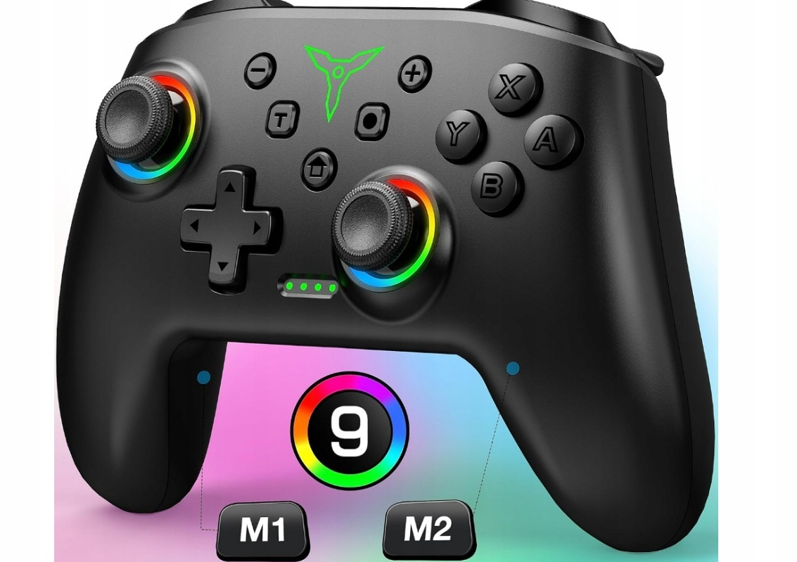 Pad Kontroler Bezprzewodowy Do Nintendo Switch, Oled, Programowalny Led