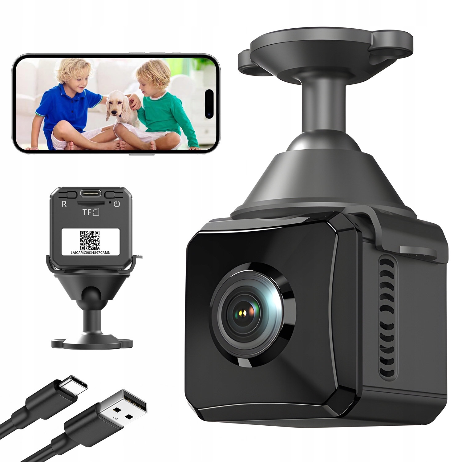 Mini Wifi Kamera 1080P S Pohybovým Senzorem A Baterií 1000MAH Wifi 2.4GHZ