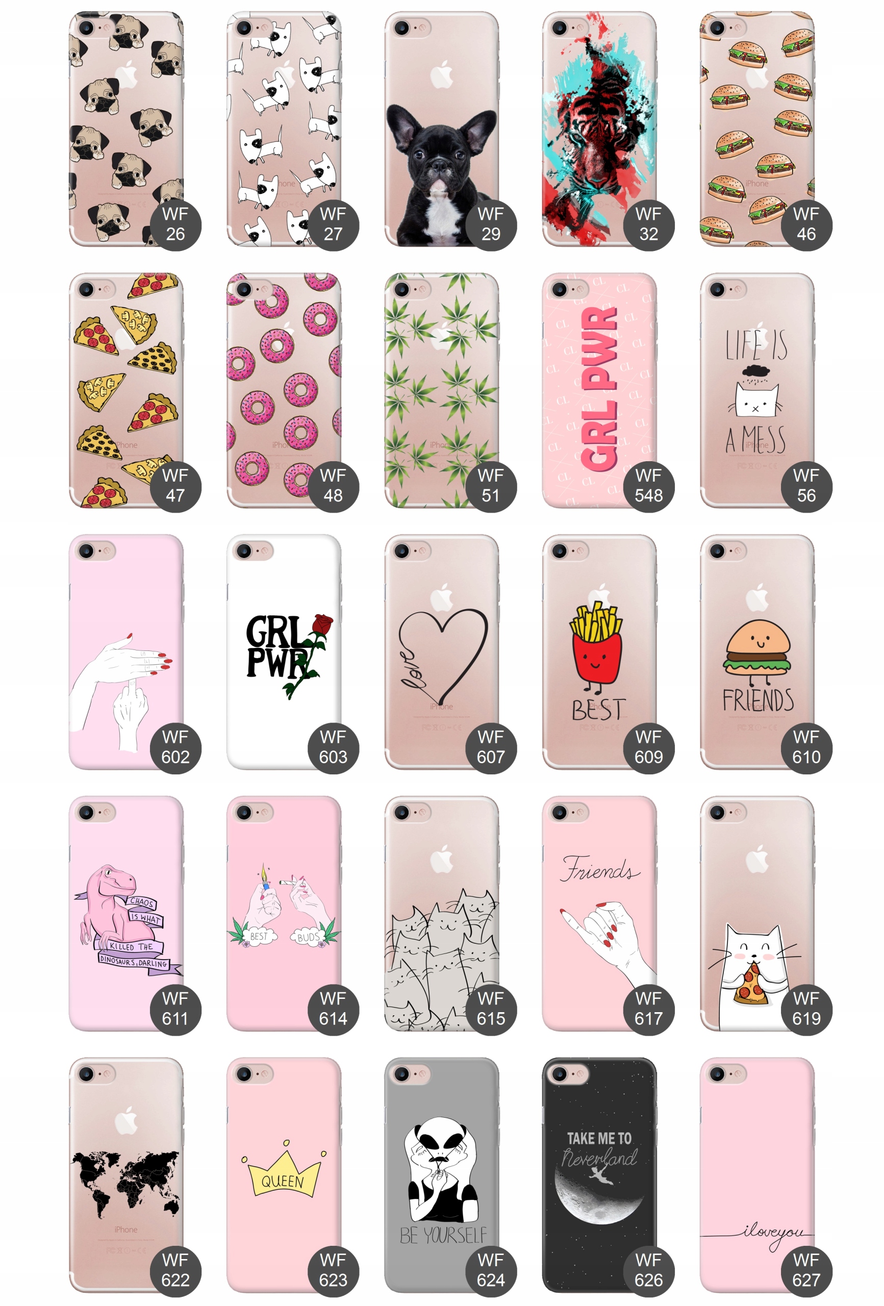 Etui case ultra guma wzory do iPHONE 8