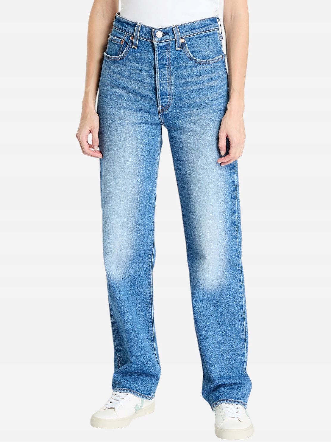 Levi's Dámské Modré Rovné Džíny S Oděrkami 27/34 7BA