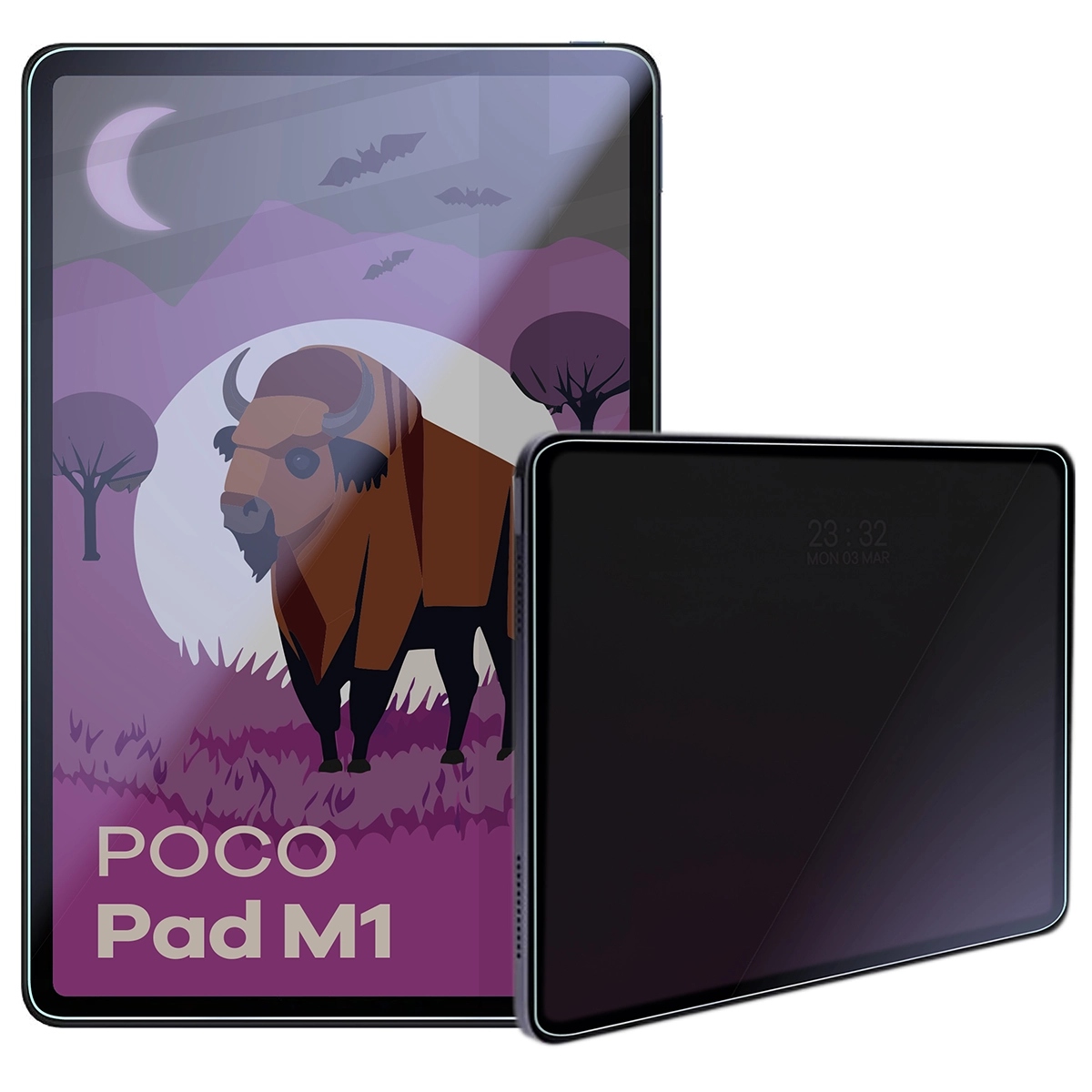 Szkło prywatyzujące do Xiaomi Poco Pad M1, Bizon szybka matowa hybrydowa
