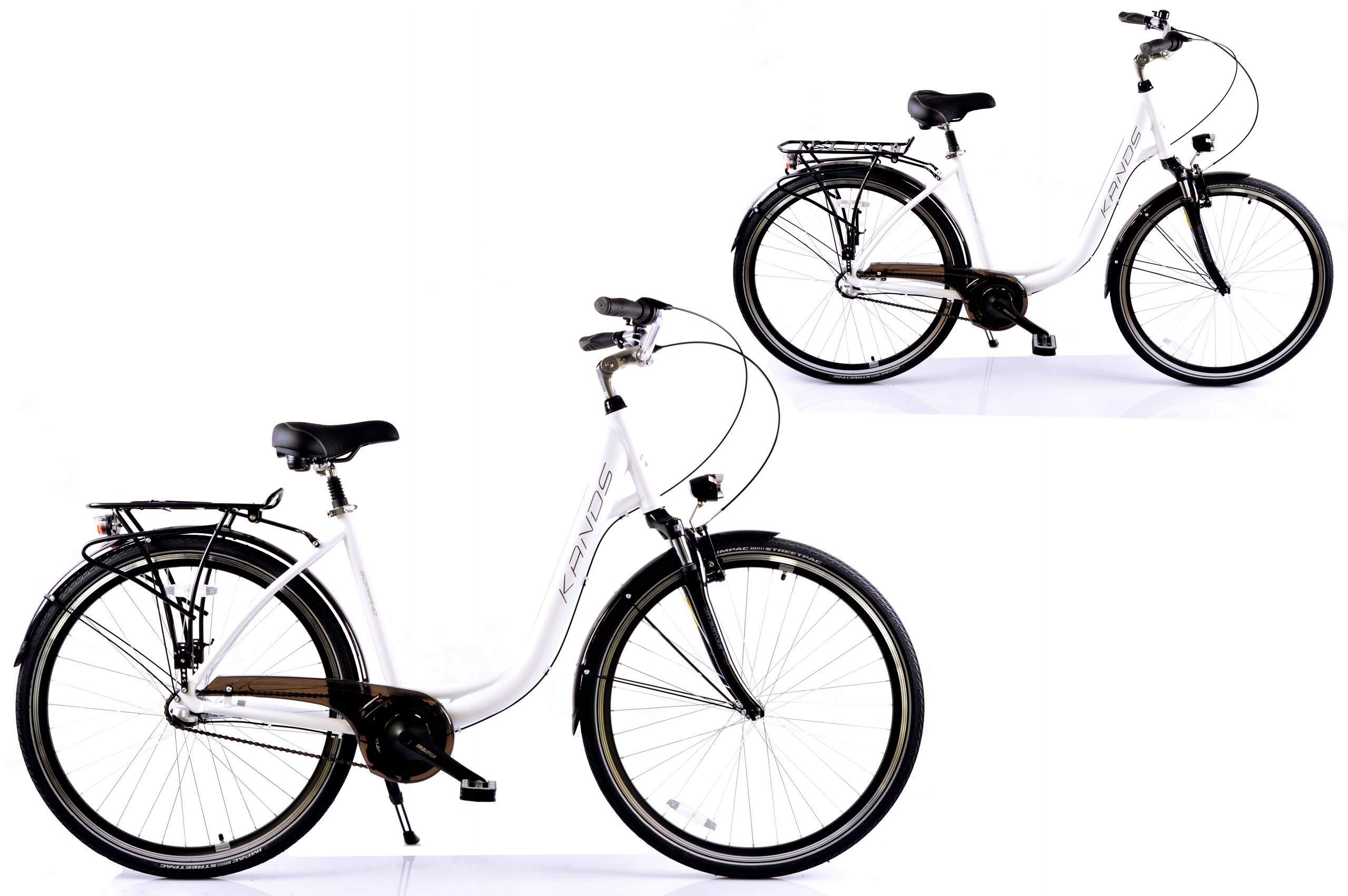 Rower Miejski 28 Kands Soprano r.19 biały 2021