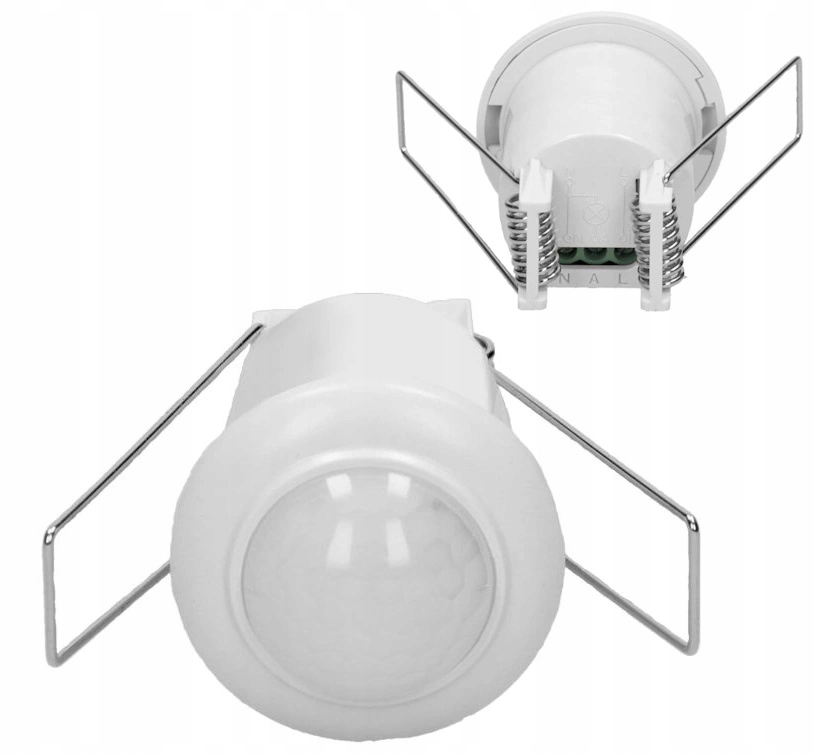 Mini Czujnik Ruchu Obecności LED do Sufitów Podwieszanych Podtynkowy 360st