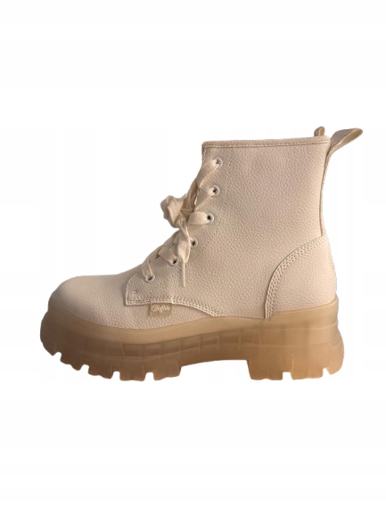 Buffalo botki damskie białe r.41