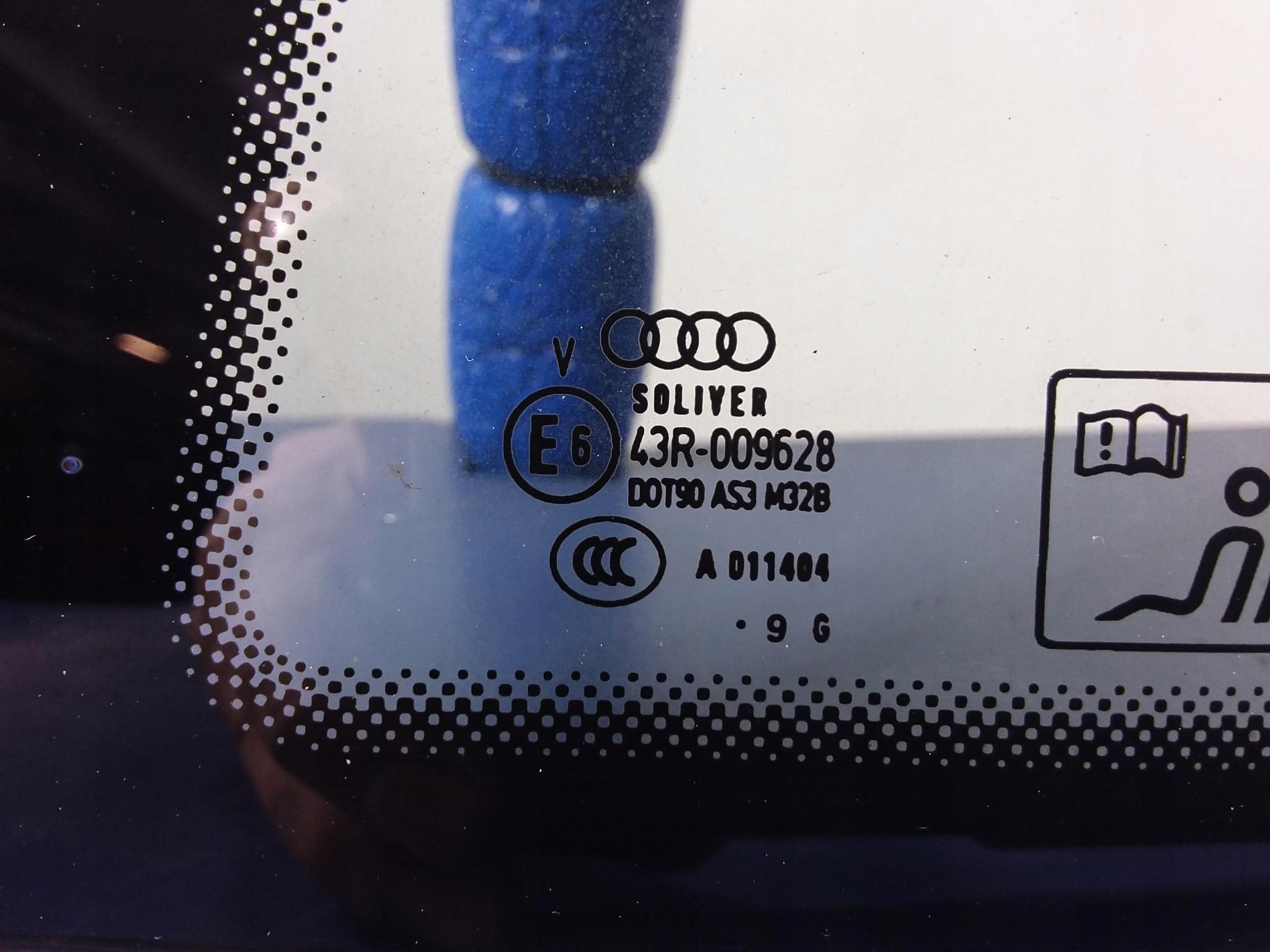 AUDI A5 8T COUPE SZYBA KAROSERYJNA TYŁ LEWA 09 Producent części Audi OE