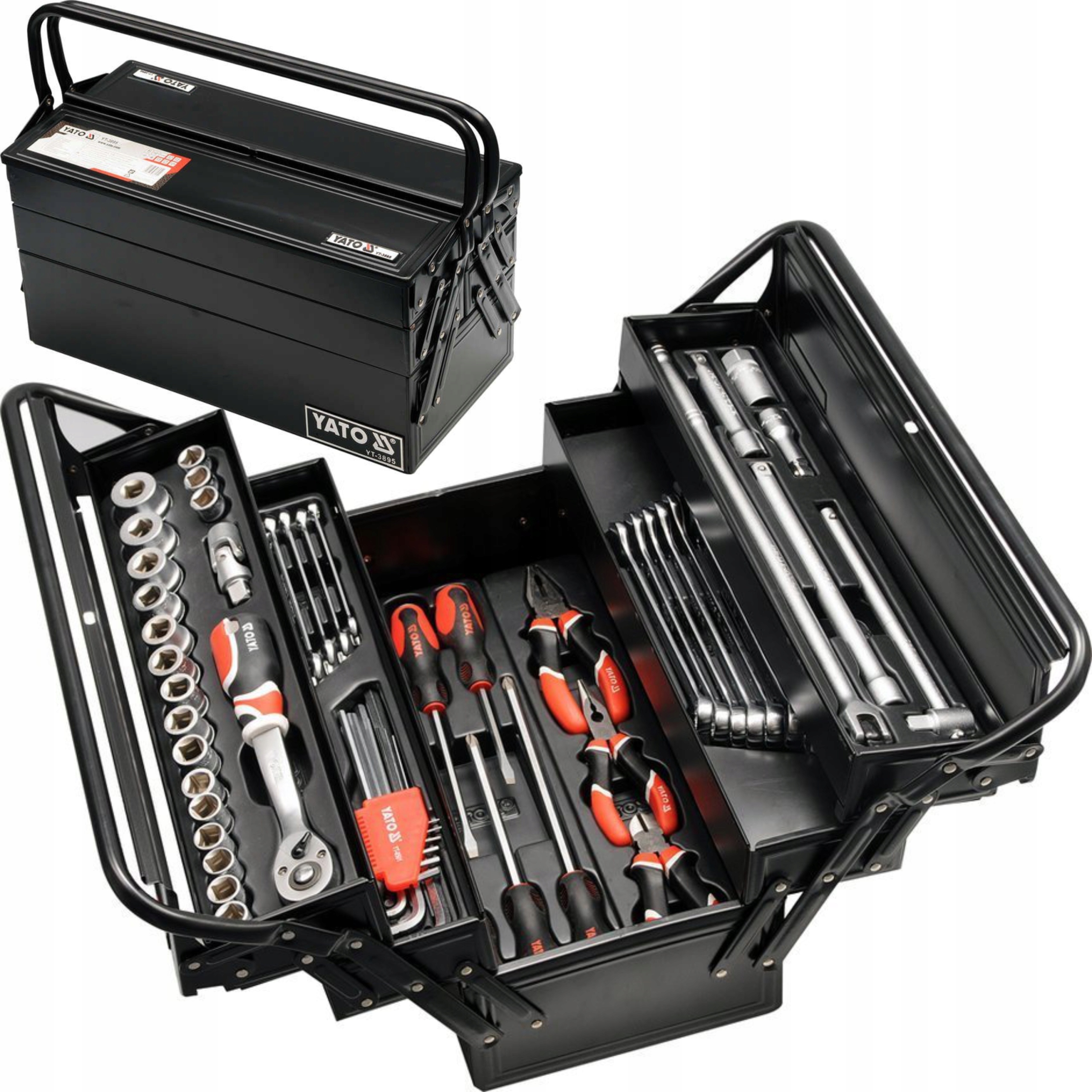 Yato Sada Boxov S Nástrojmi 62 ks Nástrčné Kľúče Kliešte Nadstavce