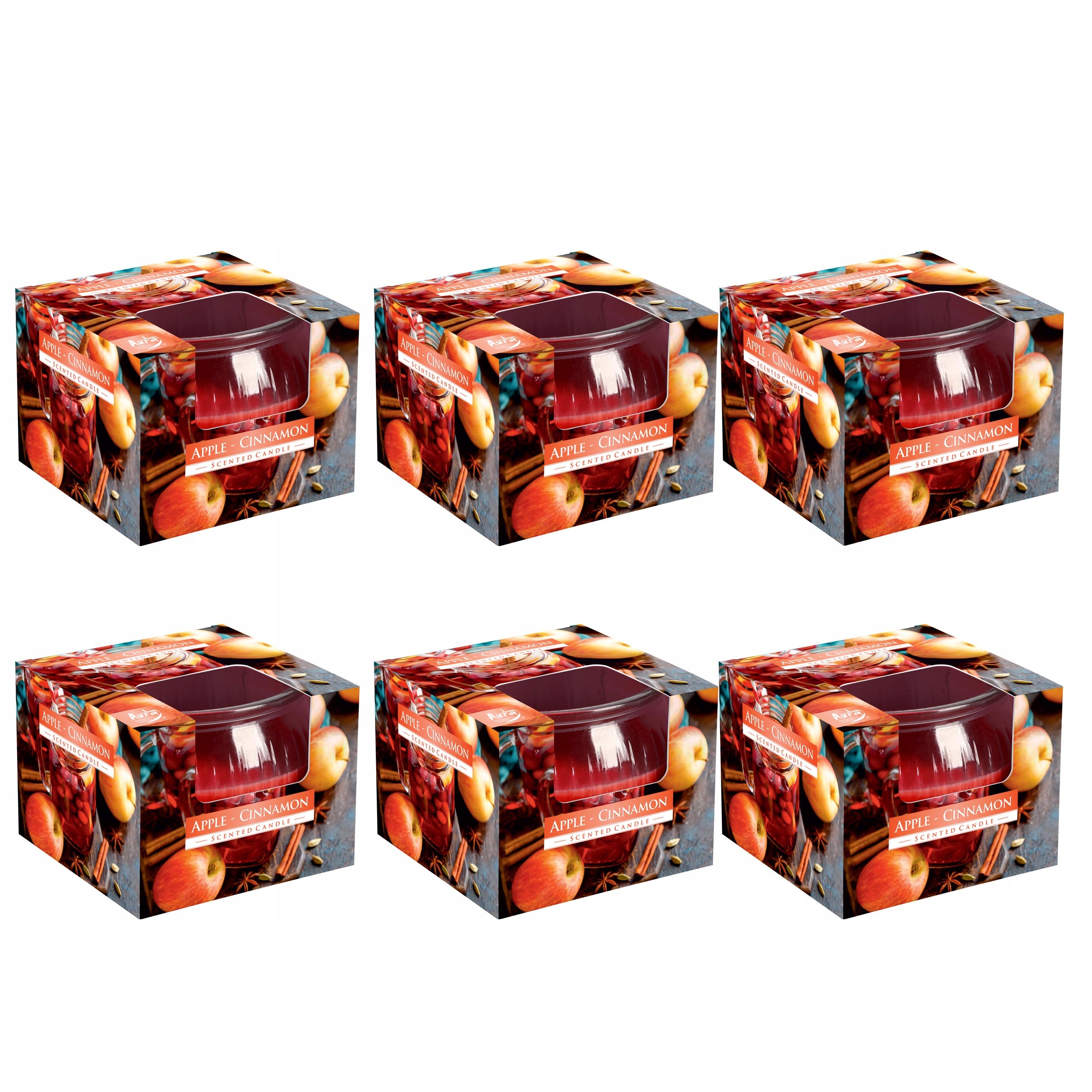 

Świeca zapachowa Jabłko Cynamon świeczka kpl 6szt