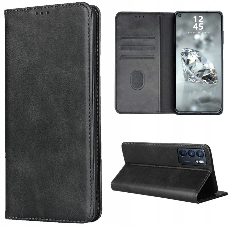 

Etui Skórzane W-case Do Oppo Reno 6 5G Szkło