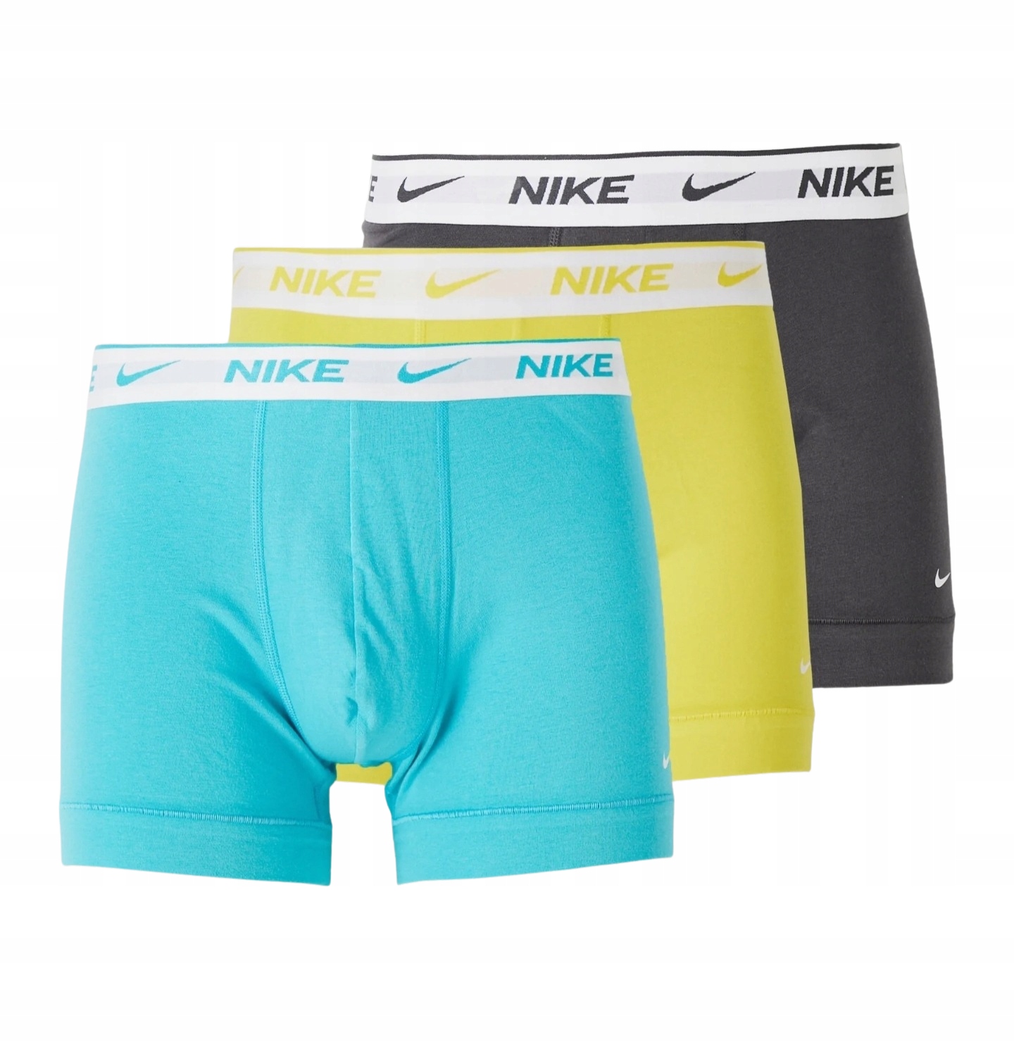 Pánské boxerky Slipy Spodní prádlo Nike Everyday Cotton Trunks Dri-FIT 3Pak M