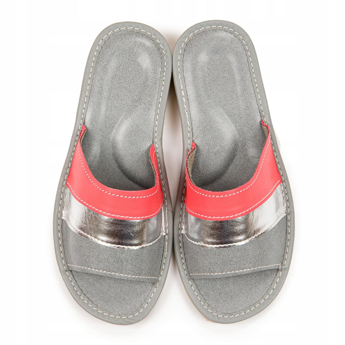 Kapcie Klapki Damskie Skórzane Pantofle r. 36 Marka Nowo