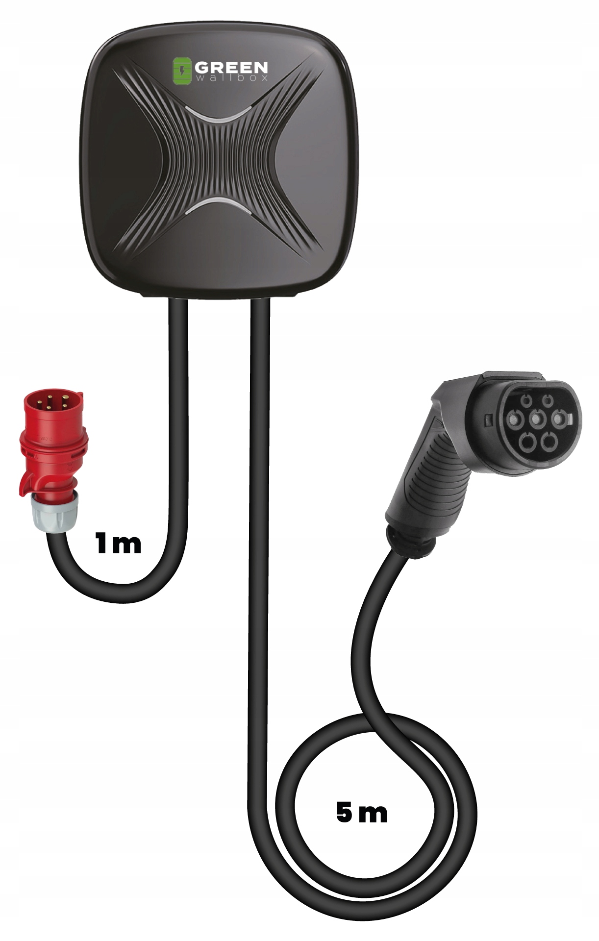 Green Wallbox Smart 11kW Type 2 z aplikacja Connector type Type 2