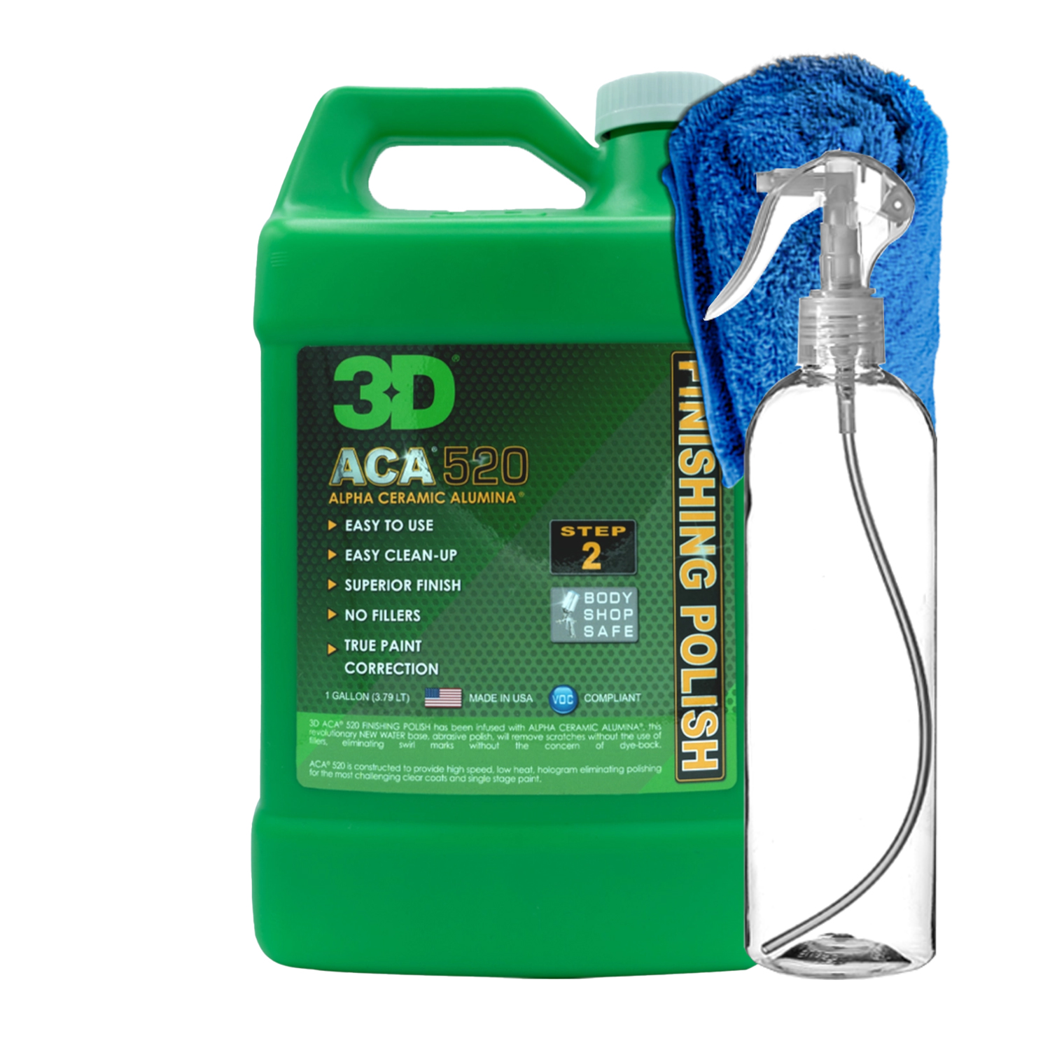 3D 520 Aca Finishing Polish 3,8L leštiaca pasta na konečnú úpravu