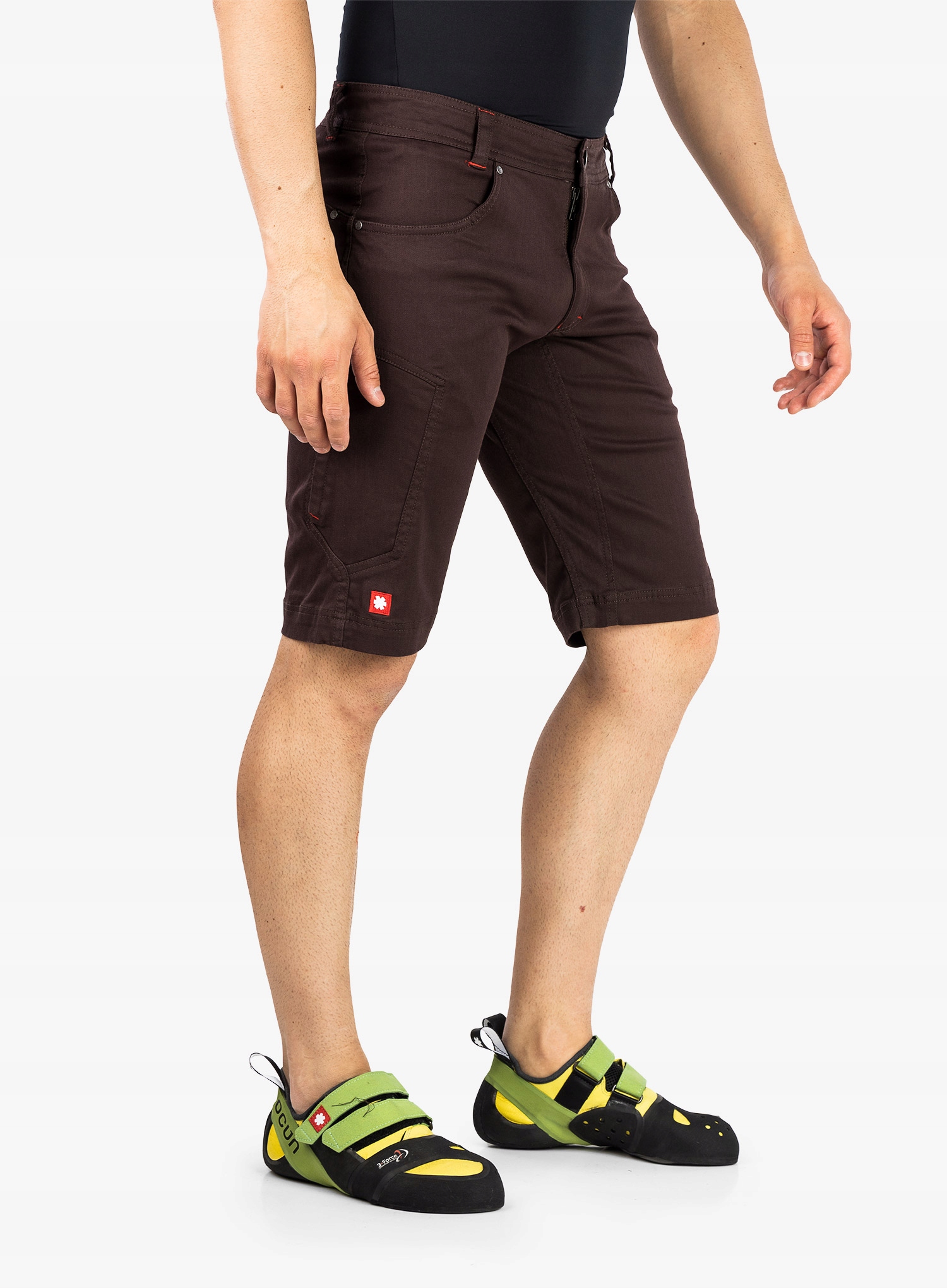 Spodenki wspinaczkowe Ocun Cronos Shorts - brown chocolate XXL Kolor dominujący ciemnobrązowy