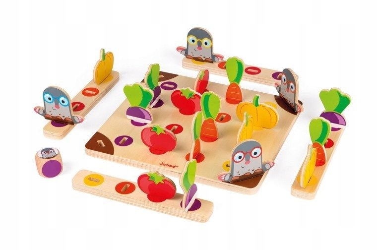 Gra wyścig Strzeż się kreta! dla 2-4osób Janod 3+ Minimalna liczba graczy 2