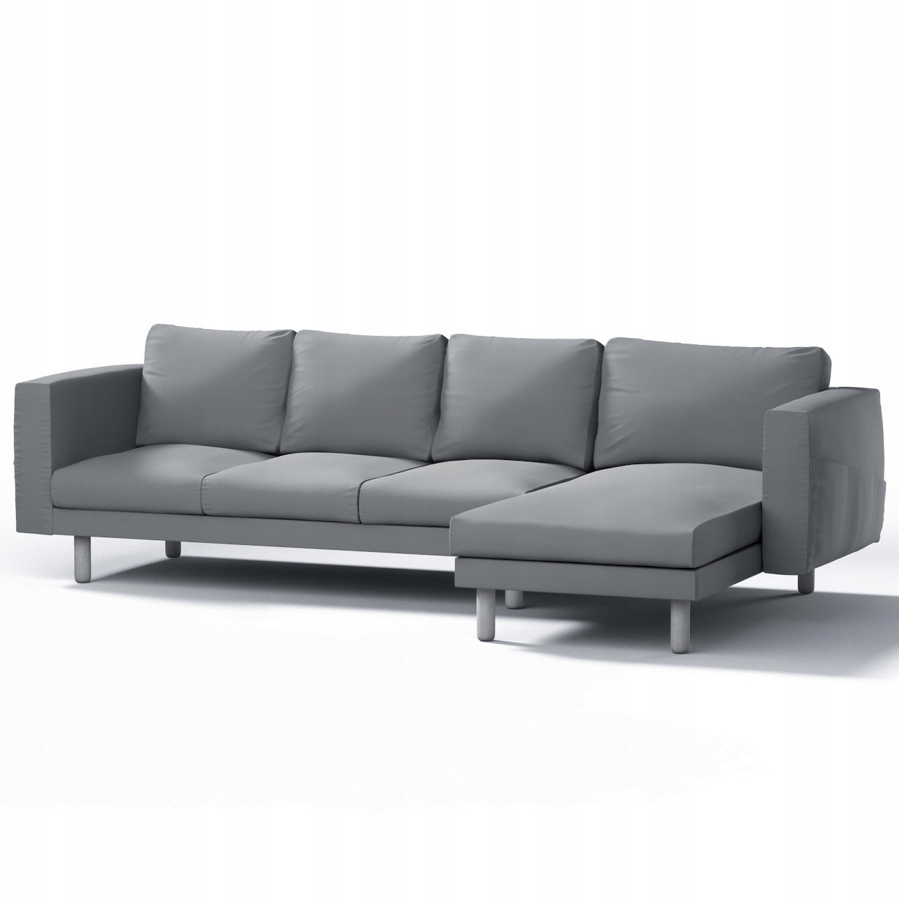 Dekoria potah na pohovku Norsborg pro 4 osoby s lenoškou Ikea, šedý
