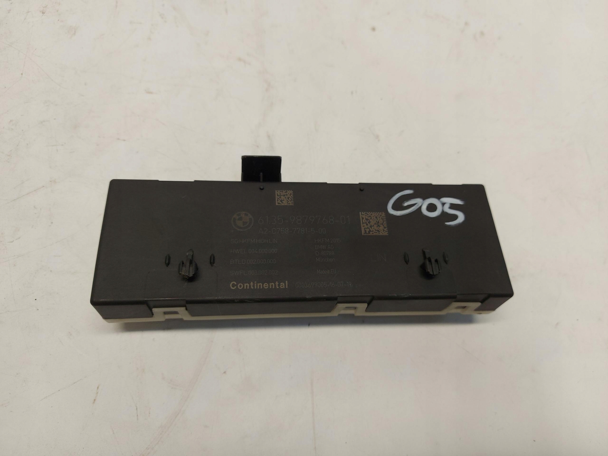 BMW G05 X5 3.0d 2019r module control unit bonnet 9879768