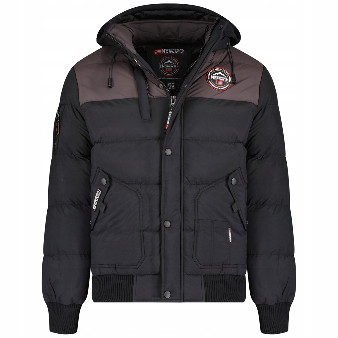 Geographical Norway bunda pánská Volva Men zimní, prošívaná s kapucÍ 5XL
