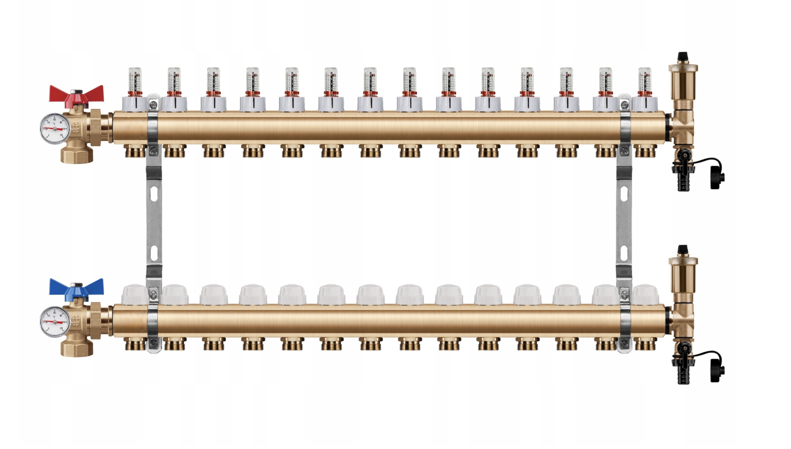 Rozdělovač podlahového vytápění 14 +pex+úhlový Kulový Ventil
