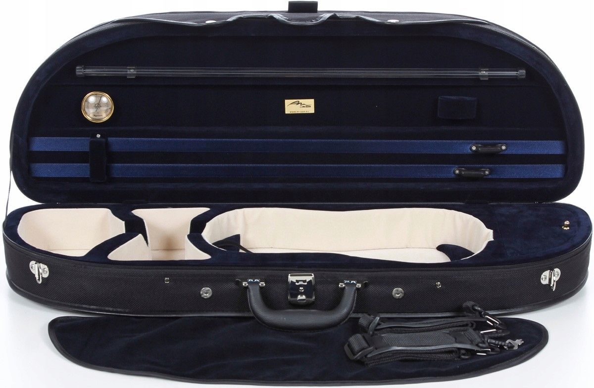 Houslový kufr s pěnou Classic 4/4 M-case Černo-modrý