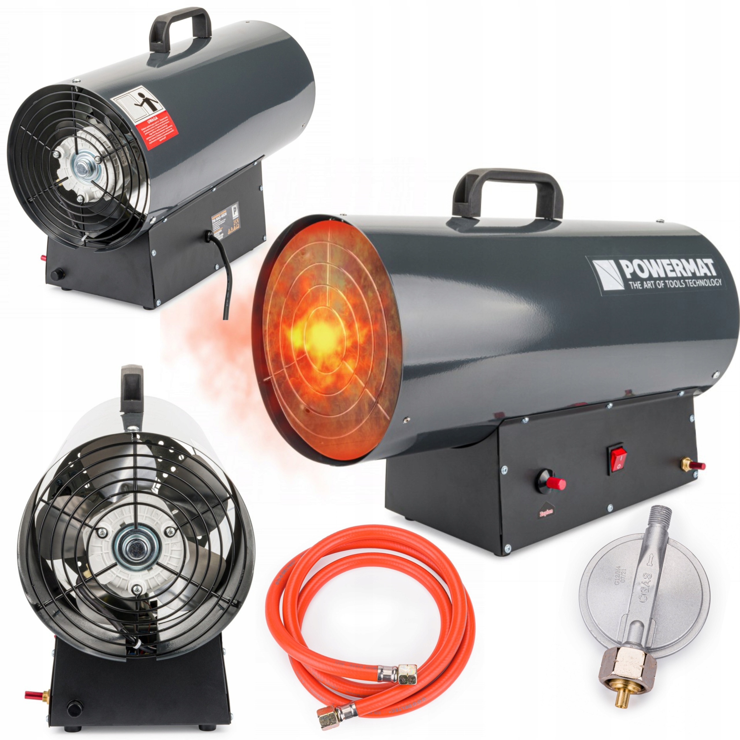 NAGRZEWNICA DMUCHAWA GAZOWA PIECYK GRZEJNIK 45kW Klasa efektywności energetycznej A+