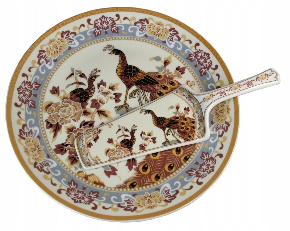 

Patera Z Łopatką Talerz Paw Na Ciasto Owoce 26cm