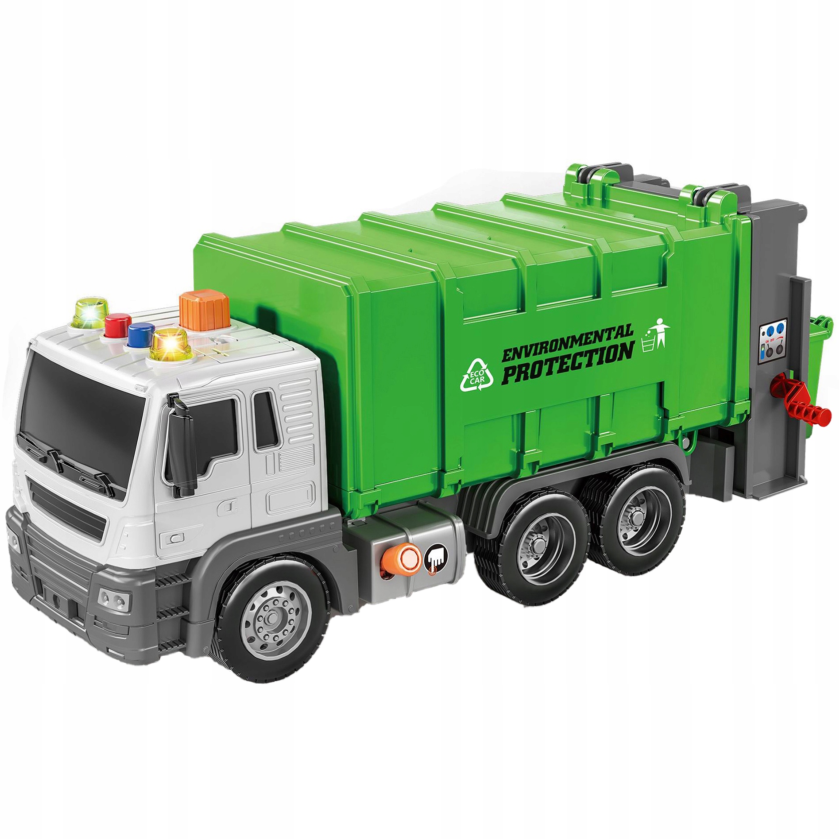 AUTO ŚMIECIARKA SAMOCHÓD ODPADY ŚWIATŁO DŹWIĘK PREZENT ZABAWKA DLA DZIECKA