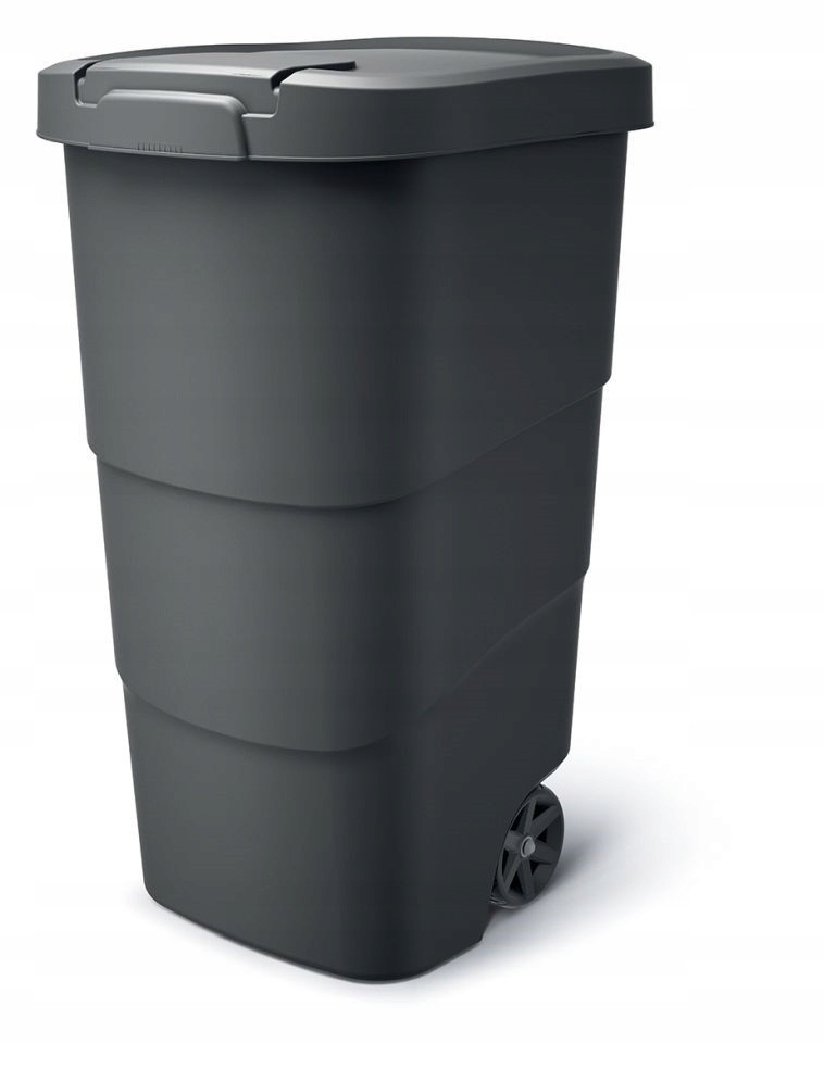 Levně Zahradní koš Wheeler 110 L černý, recyklovaný