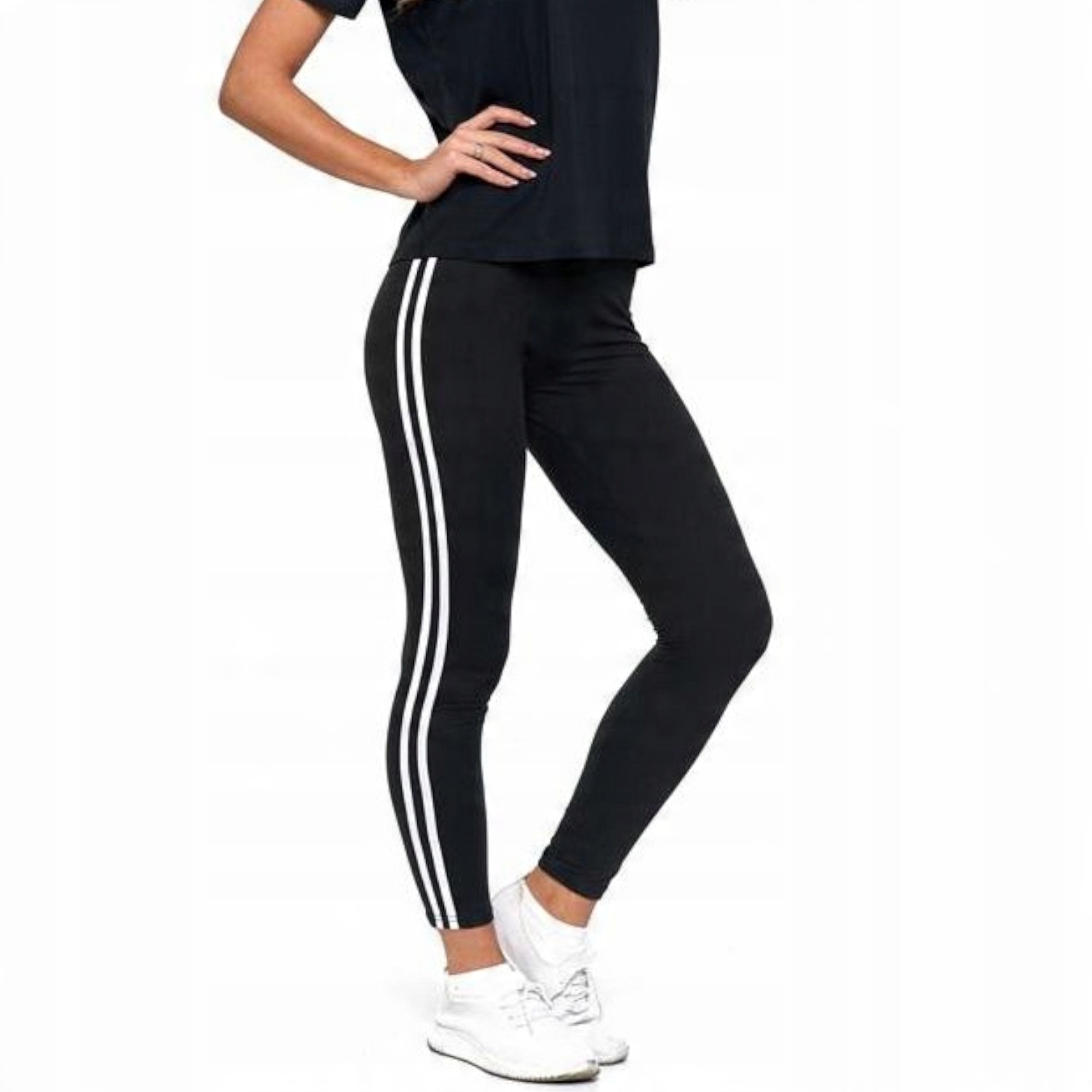 

1x legginsy damskie czarne lampas Moraj L/XL
