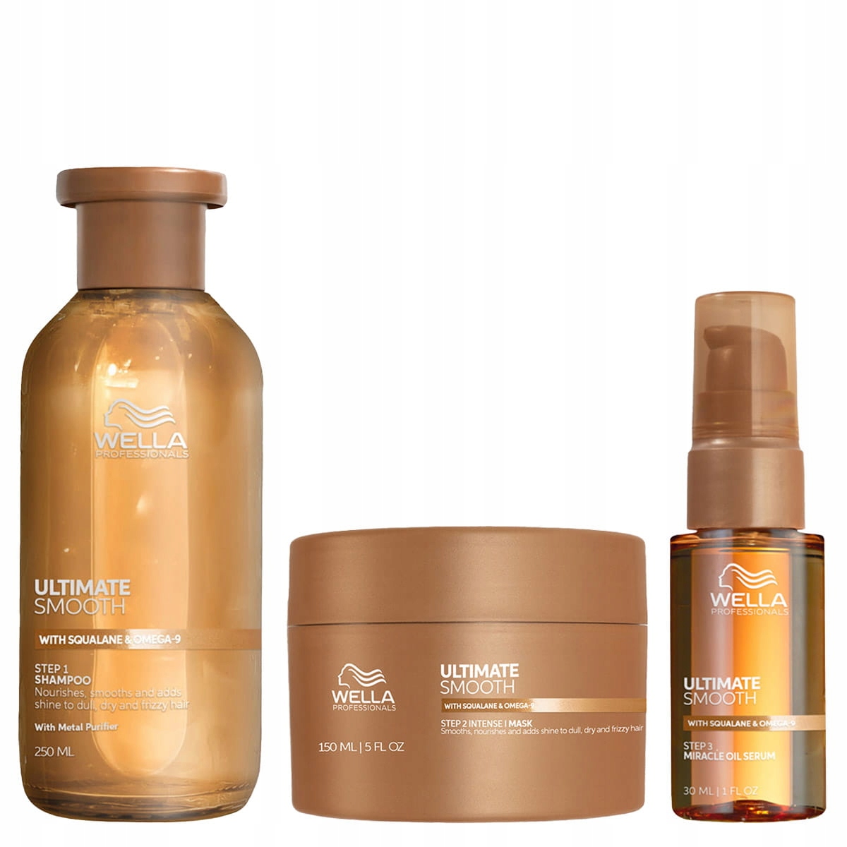 Wella Ultimate Smooth sada pro matné vlasy šampon maska sérum
