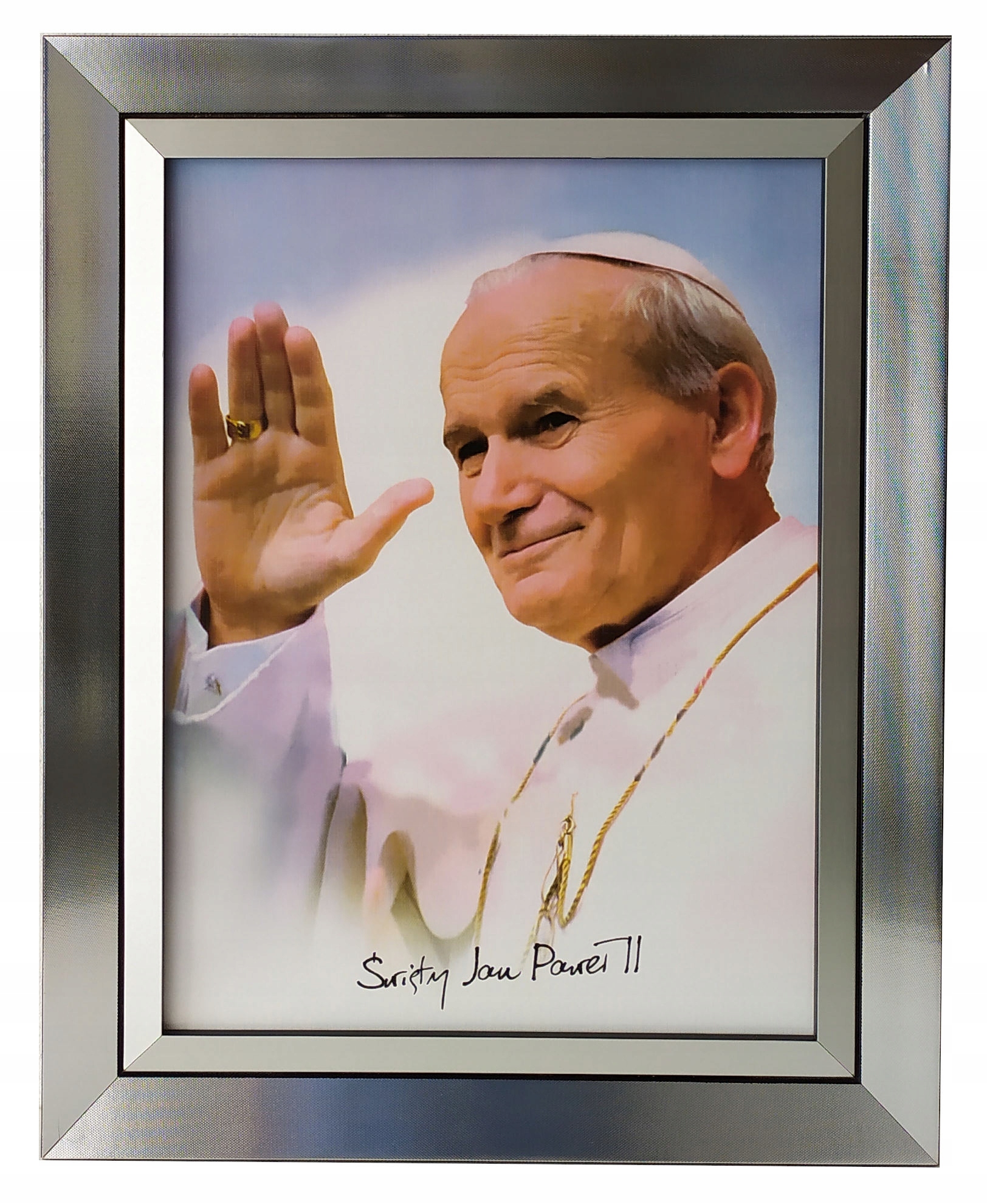 Obraz Religijny W Ramie 40X50 Papież Jan Paweł II